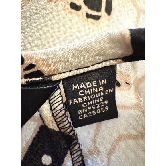 Ted Baker Luciani Puff Sleeve Top Blouse Black Cream Floral 4 (10) - Picture 4 of 13